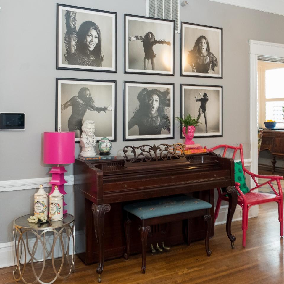 Music is an important part of Katie and Craig’s life. This wall is an homage to Tina Turner.