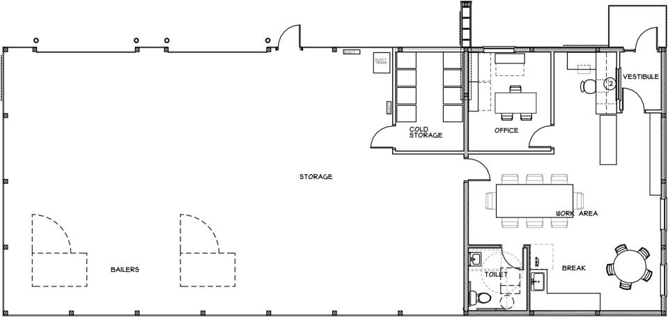 A layout of the planned building at Recycle Livingston is provided by Lindhout Associates.