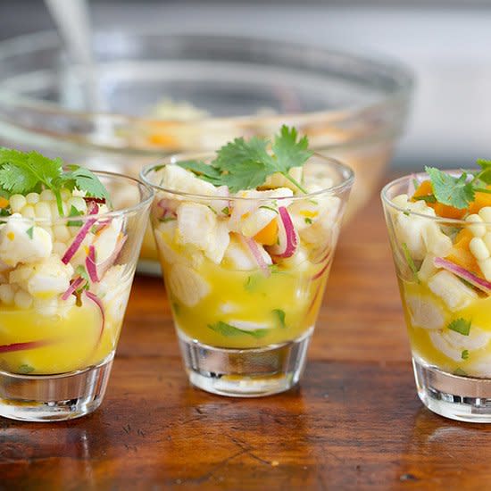 Ceviche with Corn and Sweet Potatoes