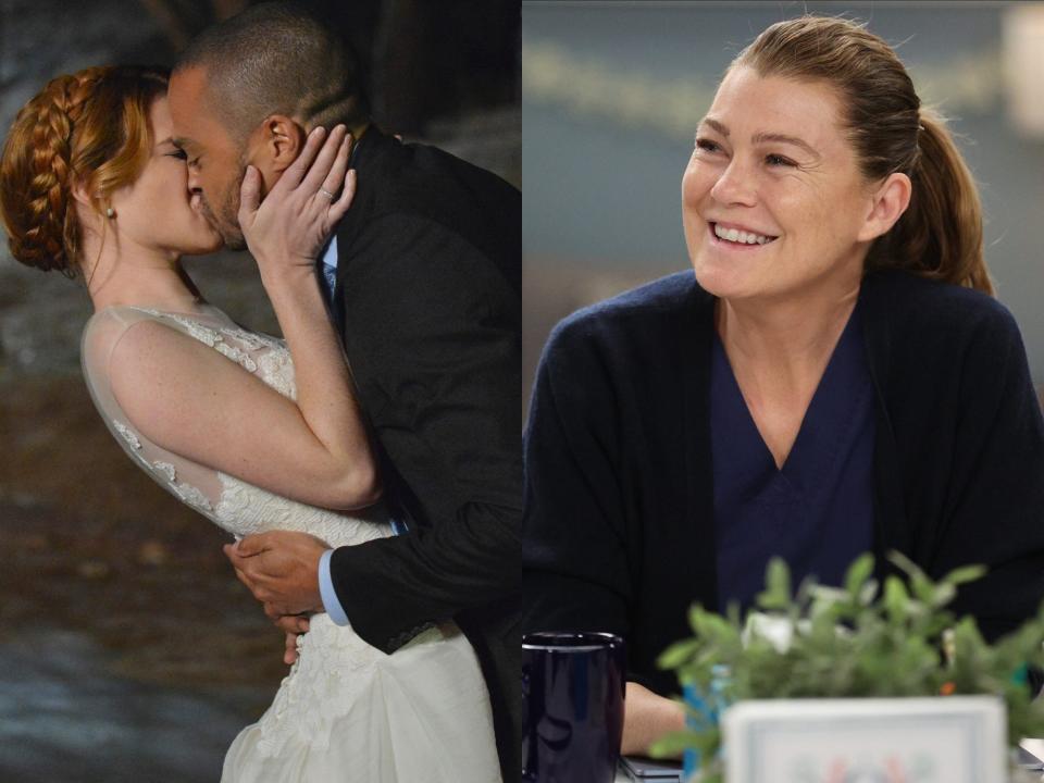 Sarah Drew, Jesse Williams, and Ellen Pompeo