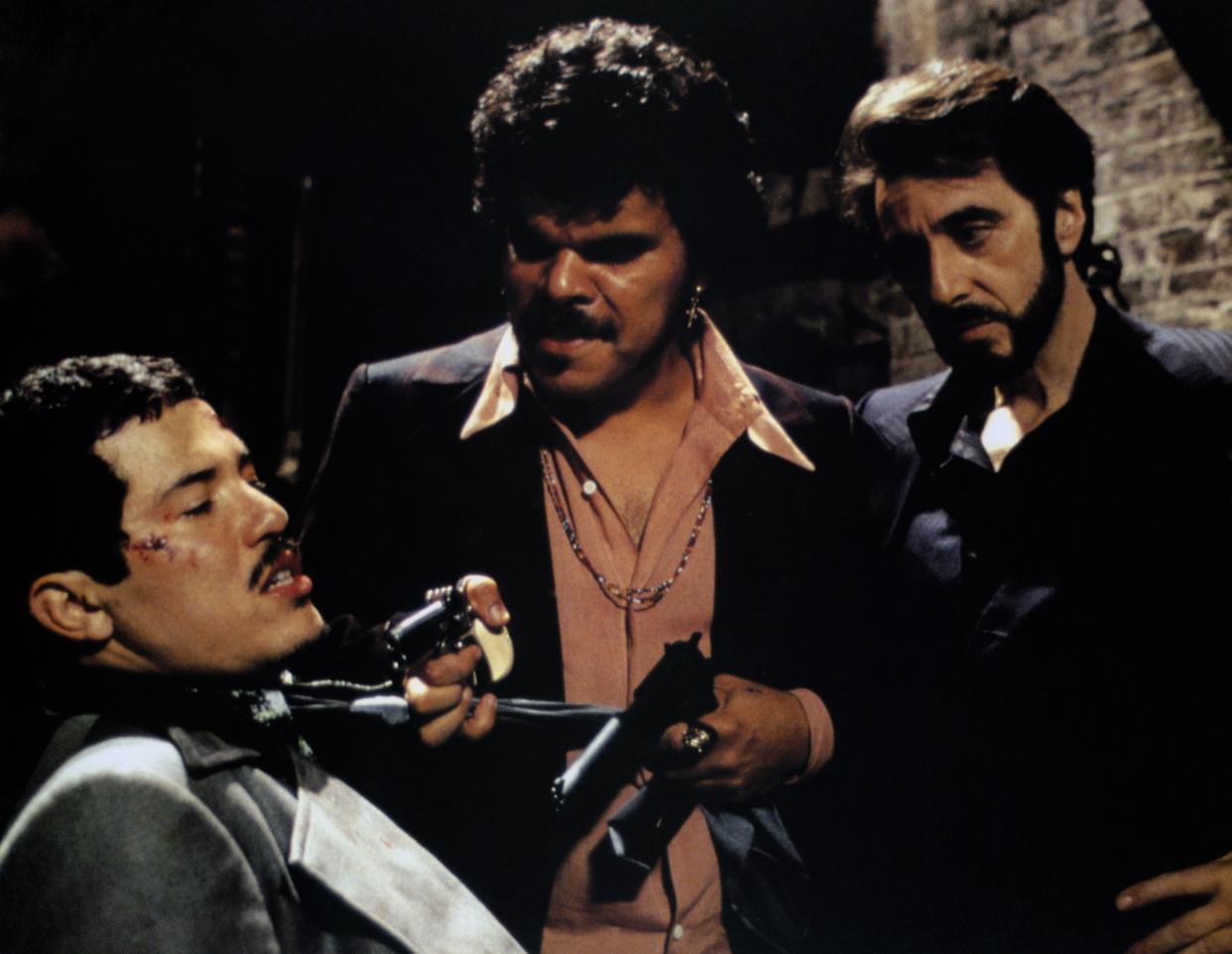 John Leguizamo, Luis Guzman, Al Pacino in 1993's Carlito's Way, which turns 30 in 2023. (Alamy)