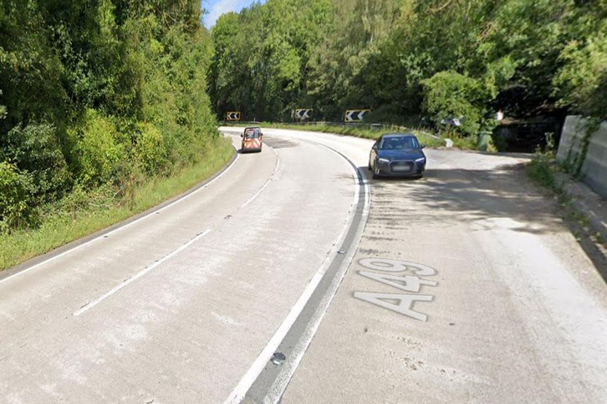 Two cars crashed on Dinmore Hill <i>(Image: Google Street View)</i>