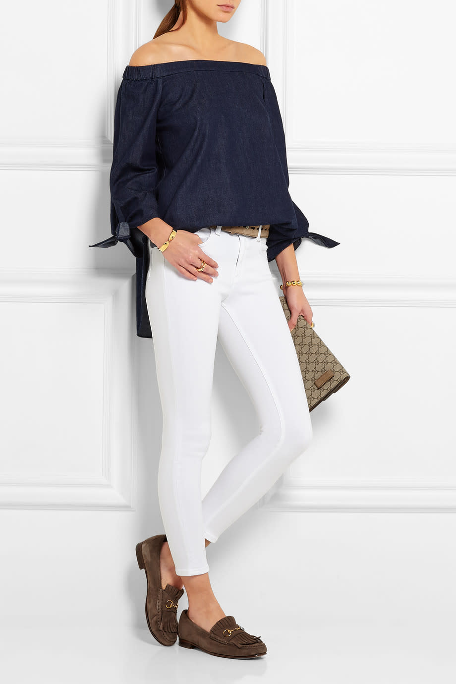 The Capri cropped mid-rise skinny jeans
