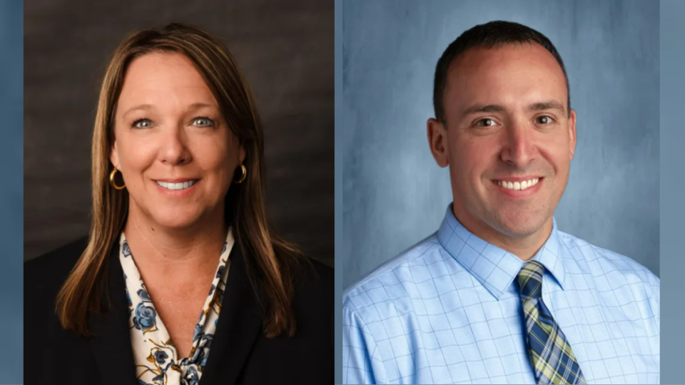 Coosa Elementary School Principal Melissa Pender (left) and Bluffton Middle School Principal Matthew Hall (right). Beaufort County Public Schools