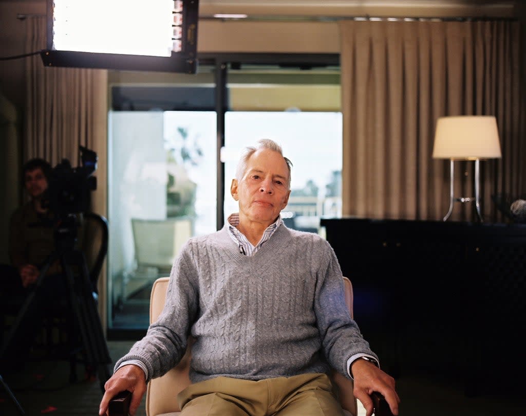 Robert Durst is pictured in a still from the HBO documentary “The Jinx” in which he confessed that he “killed them all