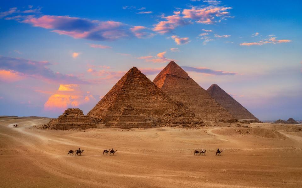 The pyramids at Giza - Getty