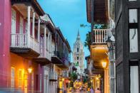 <p>With colorful buildings and cobbled streets within its confined colonial walls, <a href="http://www.thedailymeal.com/free-tagging-cuisine/cartagena" rel="nofollow noopener" target="_blank" data-ylk="slk:Cartagena;elm:context_link;itc:0;sec:content-canvas" class="link "><strong>Cartagena</strong></a> is a romantic destination any time of year. Visit the fortress Castillo San Felipe Barajas, take a horse-drawn carriage ride around the city, and stay at the quaint Hotel Agua, was once a colonial house, with only six rooms and personalized treatment.</p><p><a href="http://www.thedailymeal.com/travel/why-cartagena-should-be-your-first-taste-south-america" rel="nofollow noopener" target="_blank" data-ylk="slk:Here’s why Cartagena should be at the top of your South American list;elm:context_link;itc:0;sec:content-canvas" class="link "><strong>Here’s why Cartagena should be at the top of your South American list</strong></a>. </p>