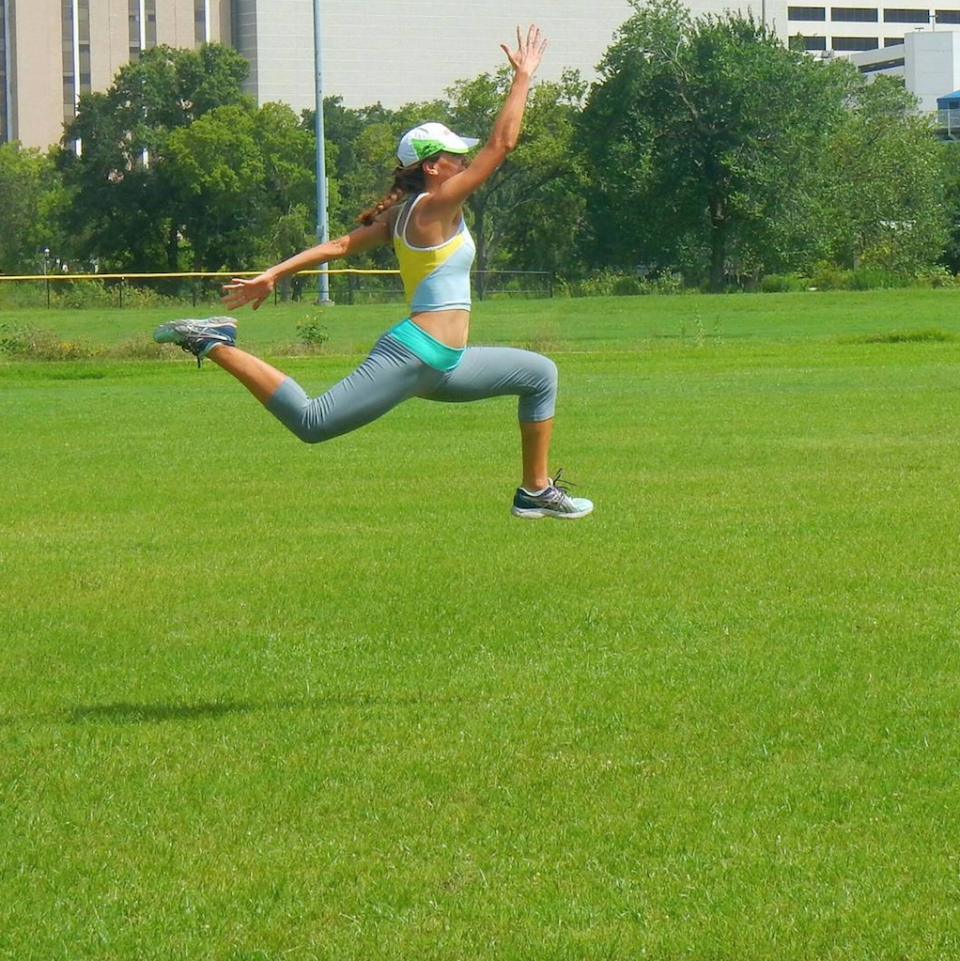 <p>Yvonne Treviño Hayek during training in 2015. (Instagram) </p>