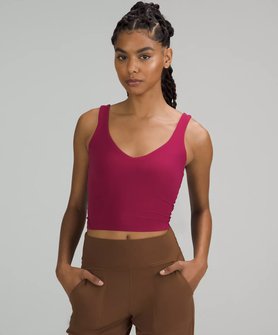 Align Tank Top in pomegranate (photo via lululemon)