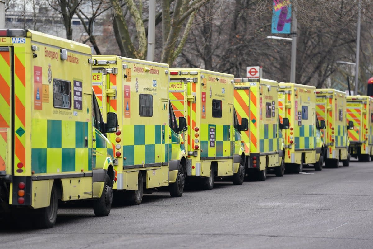 Ambulance staff members, including paramedics, drivers and operators, will walk out for 24 hours (PA Wire)