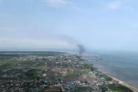 A view shows the Bonny oil terminal in the Niger delta which is operated by Royal Dutch Shell in Port Harcourt, Nigeria August 1, 2018. Picture taken August 1, 2018. REUTERS/Ron Bousso