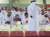 <p>Stars League leaders play out 4-1 win in front of a crowd of 155 in a 12,000 capacity stadium.</p>