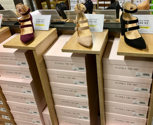 Ivanka Trump heels at DSW in Union Square, NYC (Melody Hahm)