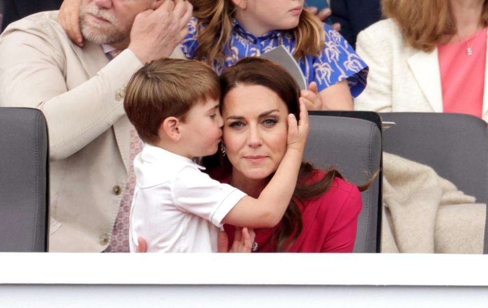 The Duchess of Cambridge and Prince Louis (PA Wire)