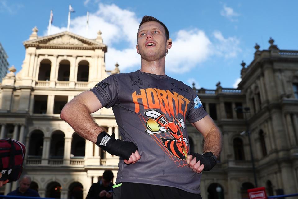 Jeff Horn during a training session at Reddacliff Place on June 29, 2017 in Brisbane, Australia.