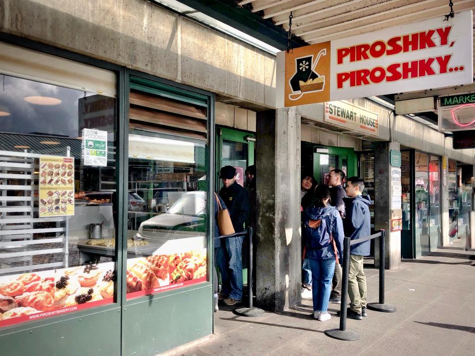 Piroshky Piroshky, a woman-owned bakery based in Seattle's historic Pike Place Market, has served over 10 million tourists and locals with their sweet and savory piroshky pastries.