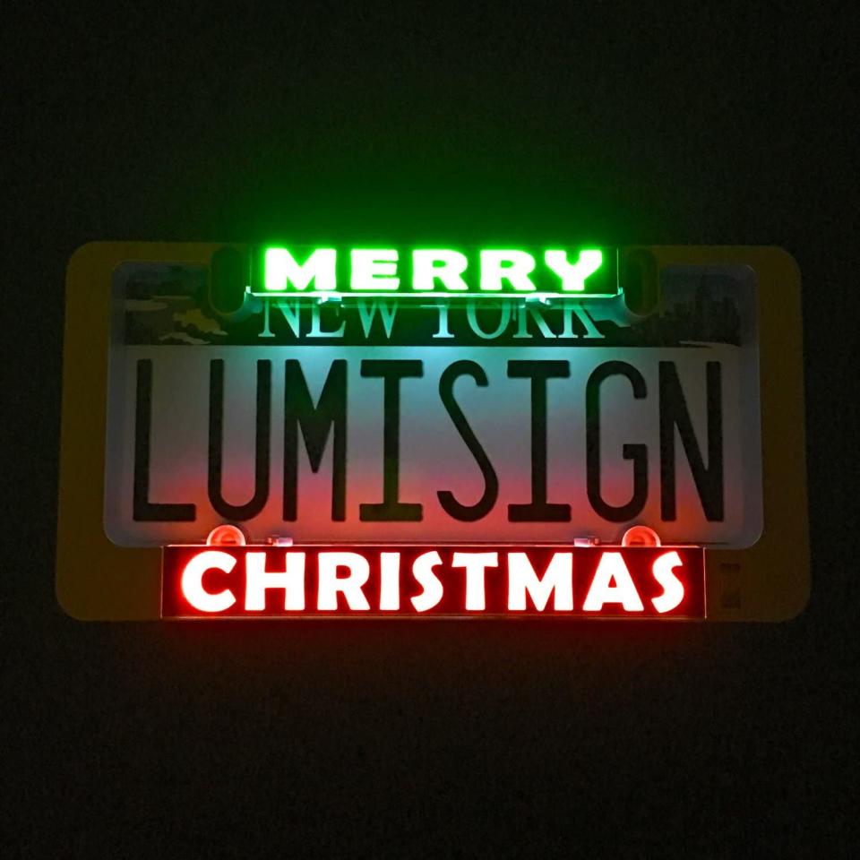 Customizable Color License Plate Frame from LumiSigns