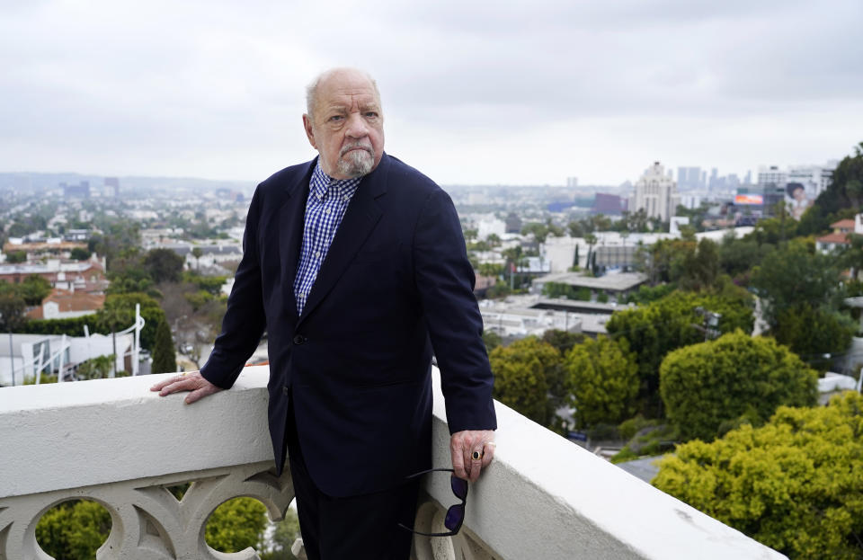 Paul Schrader, writer/director of the film "Master Gardener," poses for a portrait at the Chateau Marmont in Los Angeles on May 9, 2023. (AP Photo/Chris Pizzello)