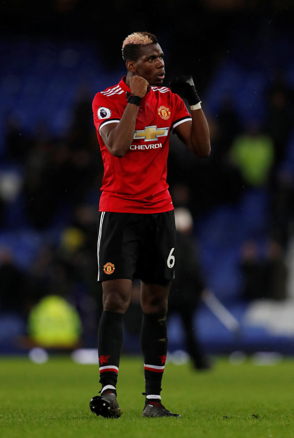 Paul Pogba picked up the Man of the Match award for his spectacular display against Everton