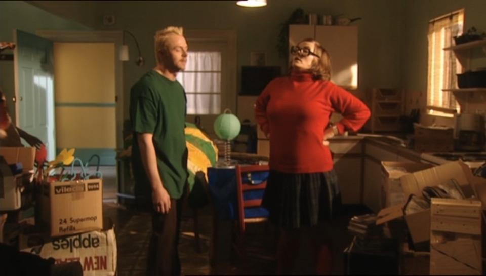 Tim (Simon Pegg) and Daisy (Jessica Hynes) in "Spaced"