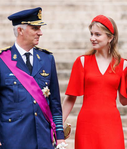 <p> Patrick van Katwijk/Getty Images</p> King Philippe of Belgium and Princess Elisabeth of Belgium