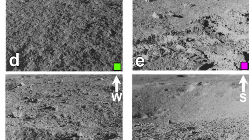 These images show the different terrains encountered by the Pragyan rover. - APXSPOC, PRL