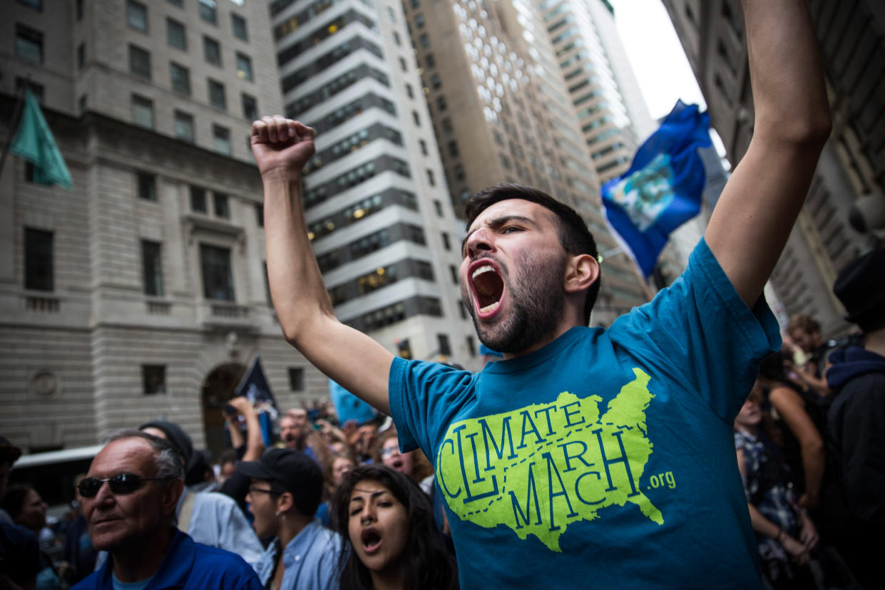 Climate change protest