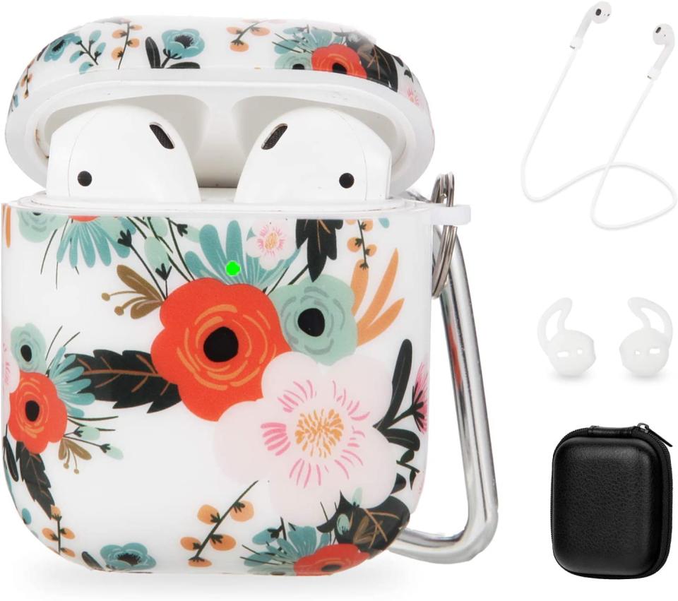 OLEBAND Air Podcase Case with Floral Pattern Best Airpods Case
