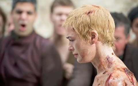 Cersei is forced to walk through the streets of King's Landing naked 