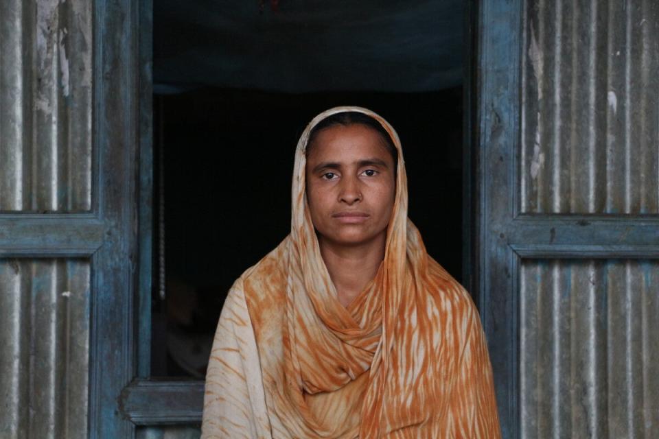 Aseda, 34, in northeastern Bangladesh, lives with her three sons and husband, who is the only earning member of the family (Partha Banik/ActionAid UK)
