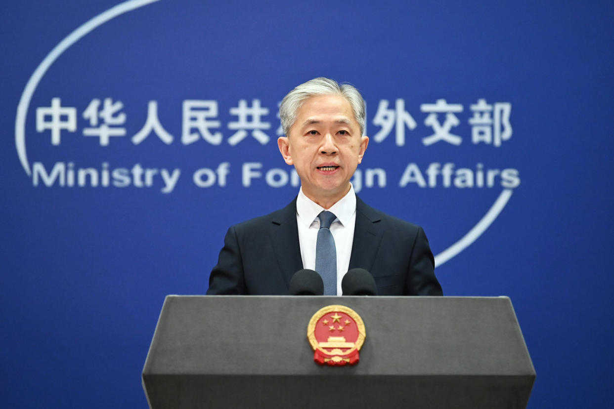 China's Foreign Ministry spokesman Wang Wenbin (Johannes Neudecker / DPA via Getty Images)