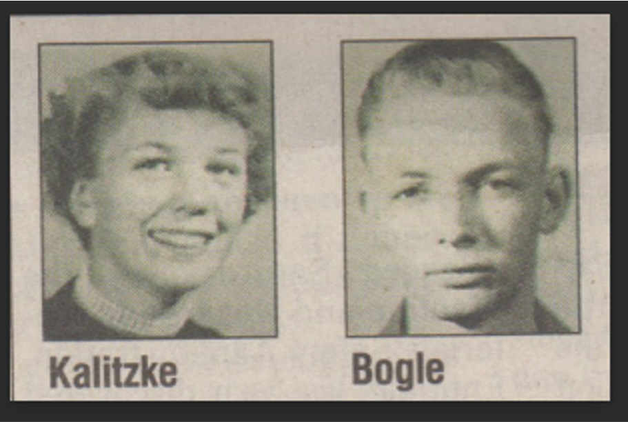 Patricia Kalitzke and Lloyd Duane Bogle.