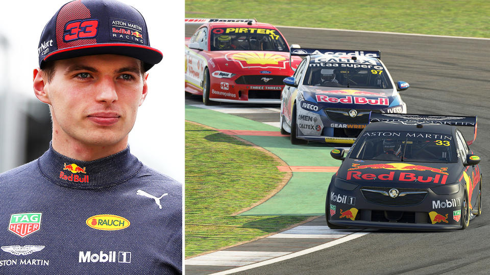 Max Verstappen, pictured here in action during the Supercars Eseries.