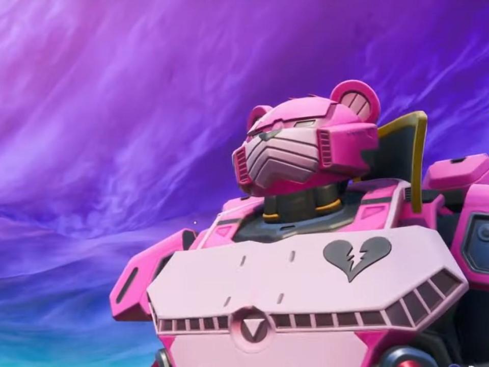 As season 9 of Fortnite draws to a close, another mysterious object has appeared on Fortnite Island, together with a countdown to what will likely be another major in-game event. Over the last few days, a massive pink robot has been gradually assembled within the crater of the volcano that erupted in Season 8 of the hit video game.Beside the robot, and in several other locations around the game, is a floating timer counting down to 7pm BST on Saturday, 20 July.The giant robot has a Transformer's aesthetic but comes with a number of peculiar features. Its right hand appears to be the head of a cartoon dinosaur, while its head looks like that of a teddy bear.The right foot is an anthropomorphised tomato and its left foot is a goofy-looking hamburger.The appearance of the pink machine comes after a monster thawed out earlier in season 9 and began swimming around the island.This has led to speculation among some players that the robot and the monster will face off on Saturday night.Previous season-ending events have included a massive purple cube transforming into a portal to a new dimension at the end of season 6.Fortnite developer Epic Games has remained tight-lipped about the most recent developments but has recently been hyping the Fortnite World Cup Finals, set to take place later this month in New York.The three-day event will see the world's best Fortnite players come together to compete for $30 million worth of prize money.