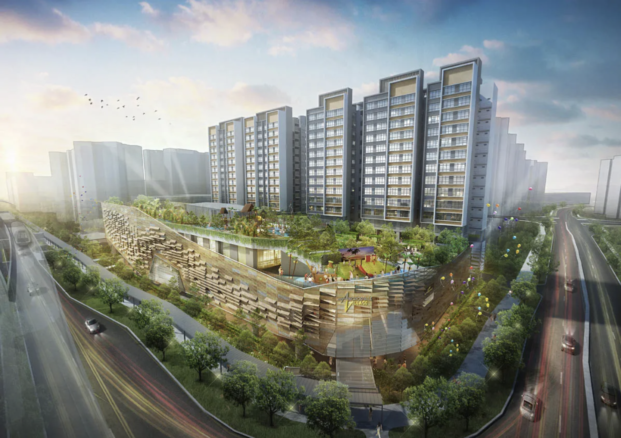 Artist impression of Anchorvale Village by Kyoob Architects (Photo: Kyoob Architects)