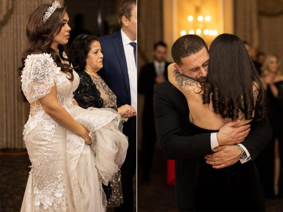 Vishnell watches Benny dance with his sister