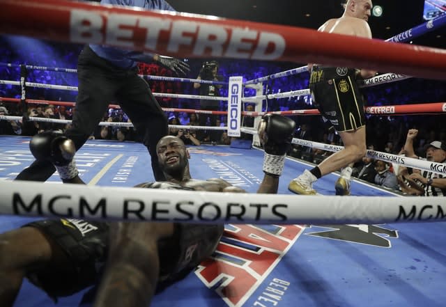 Wilder battled back to his feet after twice hitting the canvas