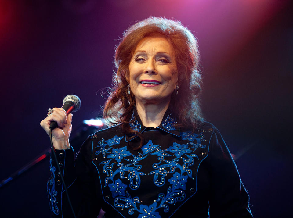 MANCHESTER, TN – JUNE 11: Loretta Lynn performs during the 2011 Bonnaroo Music and Arts Festival on June 11, 2011 in Manchester, Tennessee. (Photo by Erika Goldring/WireImage)