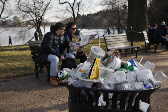 national parks trash overflow