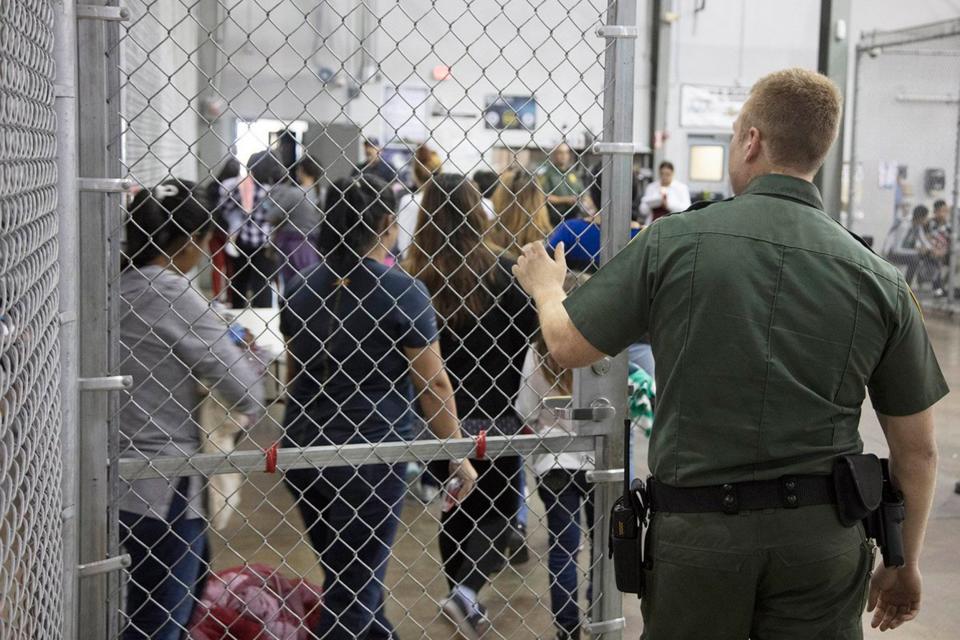 Inside a United States border patrol processing Centre: EPA