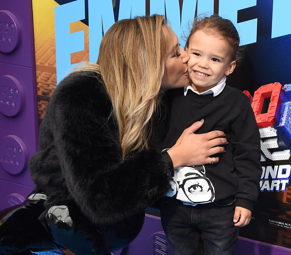 Naya Rivera and Josey Hollis con su hijo en el 2019. (Photo by Gregg DeGuire/Getty Images)