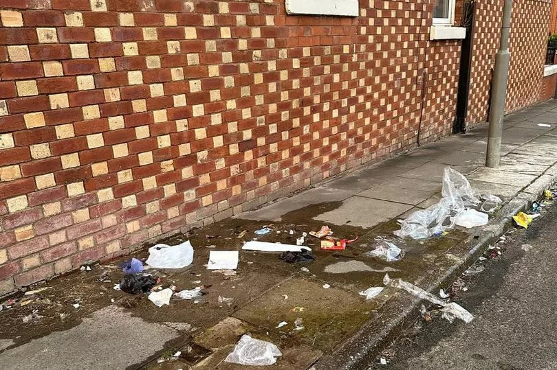 Rubbish strewn across the streets in Kensington where residents have had enough