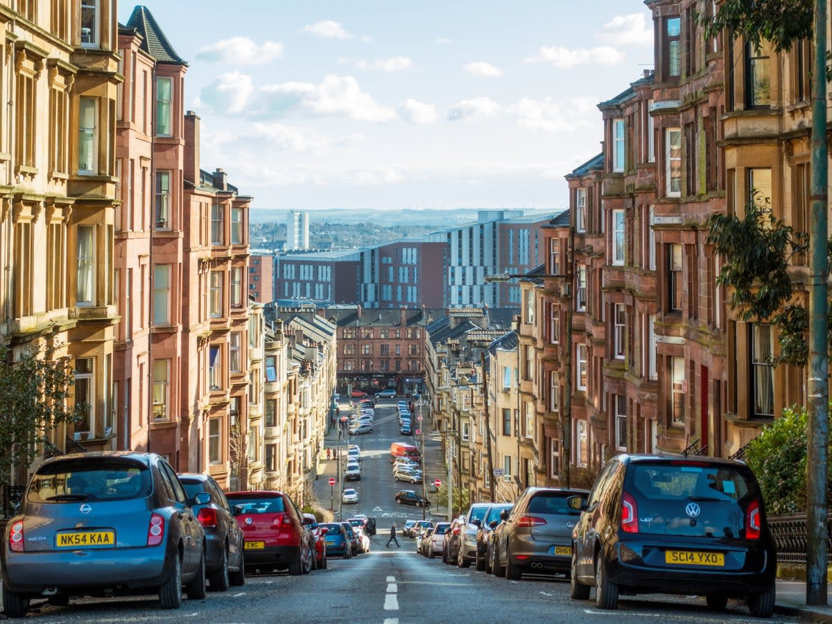 Glasgow has been ranked lowest for ‘greenness’ out of 68 cities in Britain  (Getty Images)