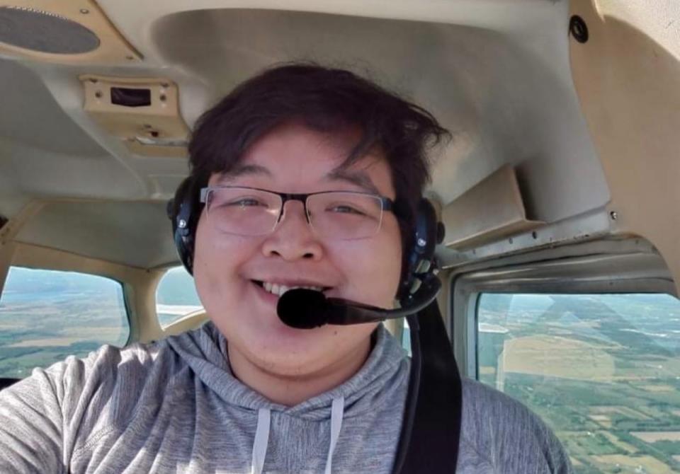 To become a pilot, Joseph Akulukjuk of Pangnirtung, Nunavut, attended flight school at the First Nations Technical Institute in Ontario. (Submitted by Joseph Akulukjuk - image credit)