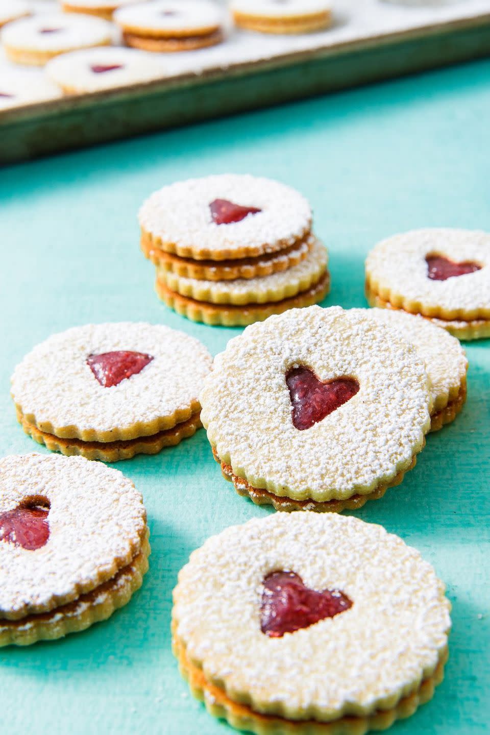 Raspberry Linzer Cookies