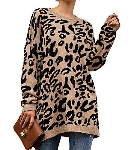 3) Leopard Print Pullover Dress