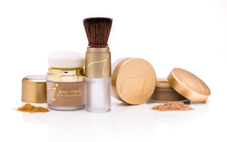 Jane Iredale offers maximum coverage with their&nbsp;pure micronized minerals and pigments. While their brand is priced slightly higher than most, each product is free of perfume, alcohol, additives and artificial dyes. Shop them <a href="https://www.dermstore.com/profile_jane+iredale_100098.htm#expand" target="_blank">here</a>.
