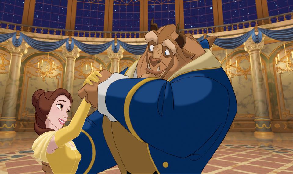 A still from the movie Beauty and the Beast