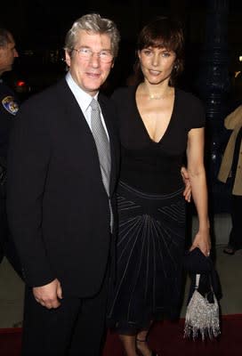 Richard Gere and Carey Lowell at the LA premiere of Miramax's Chicago