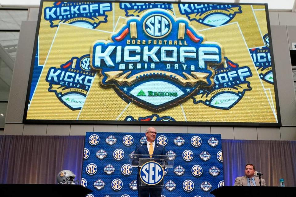 In 2024, Southeastern Conference commissioner Greg Sankey will be presiding over a football league that will be very different for fans on multiple fronts.